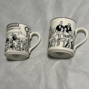 Set of 2 Epoch Mugs Le Restaurant Black White EUC 2 Designs